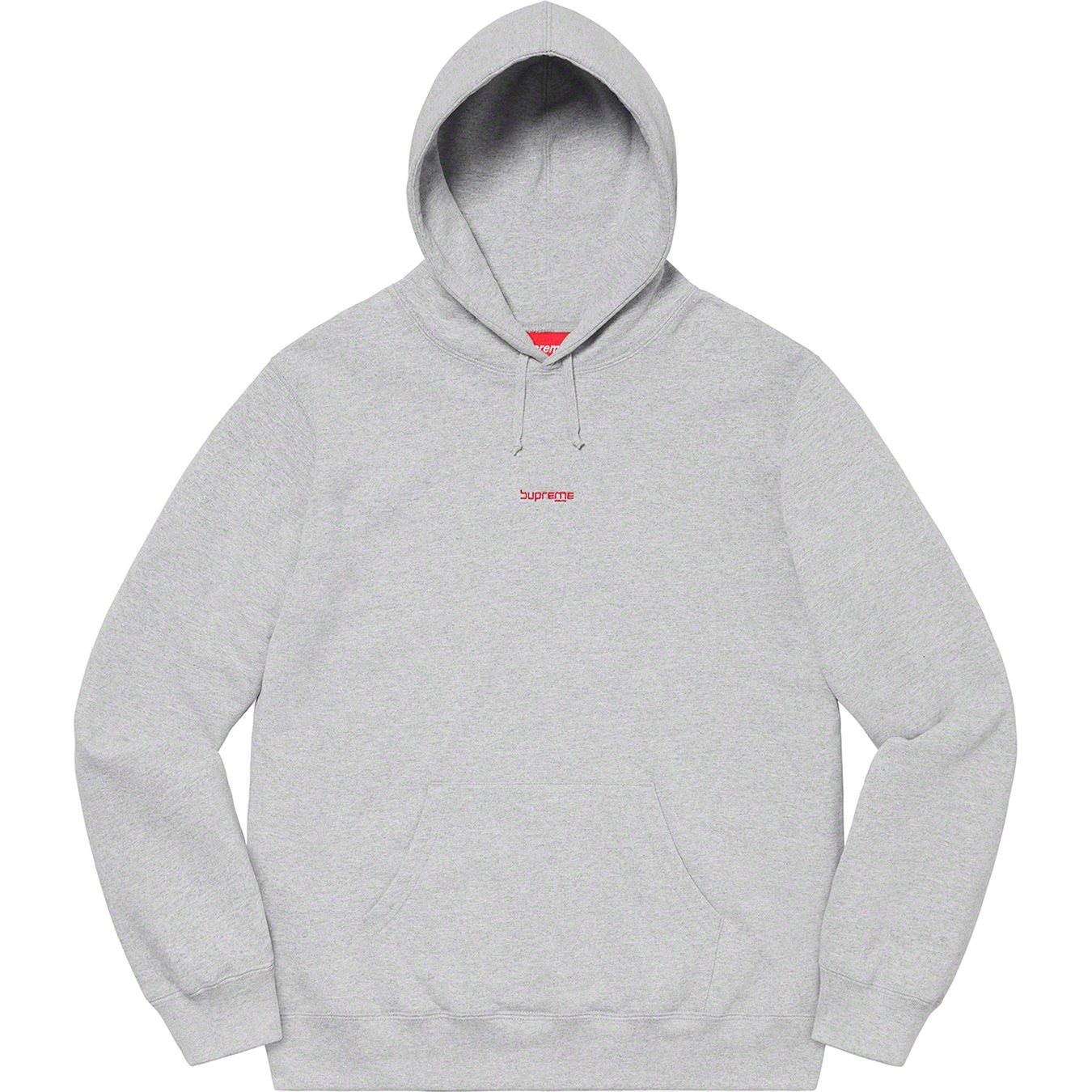 Supreme Digital Logo Hooded Sweatshirt (SS20) - Heather Grey - $158
