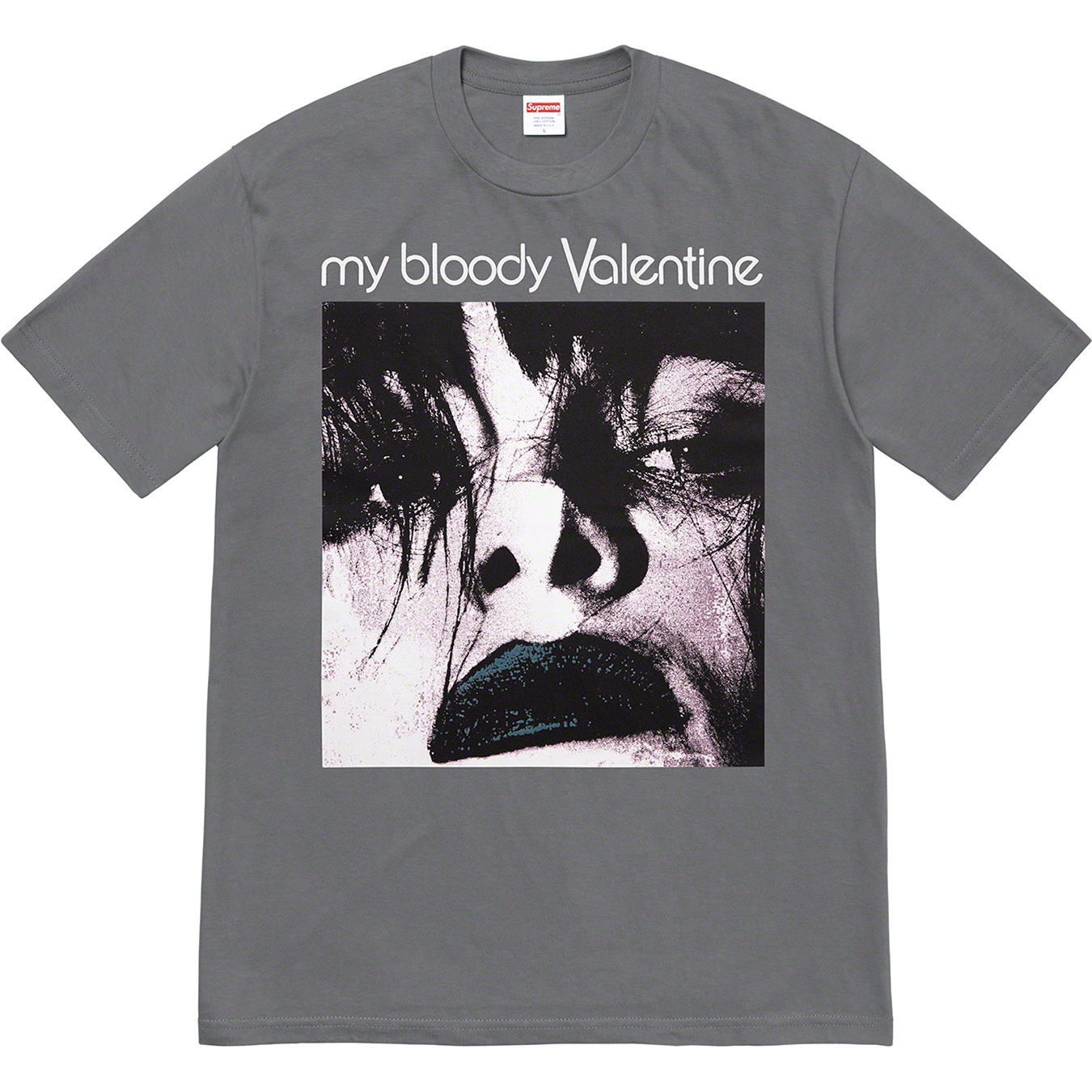 Supreme My Bloody Valentine Supreme Feed Me With Your Kiss Tee (SS20) - Warm Grey - $48