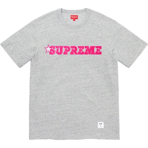 Supreme Star Logo S/S Top - Heather Grey