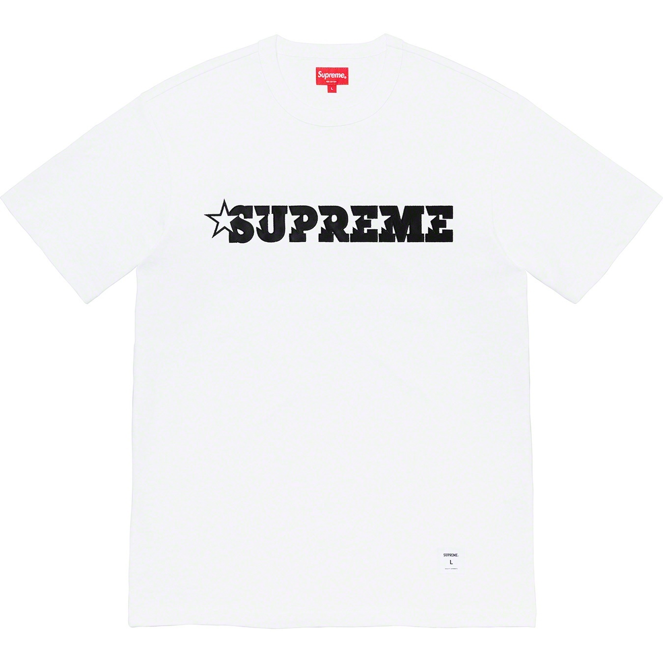 Supreme Star Logo S S Top (SS20) - White - $78