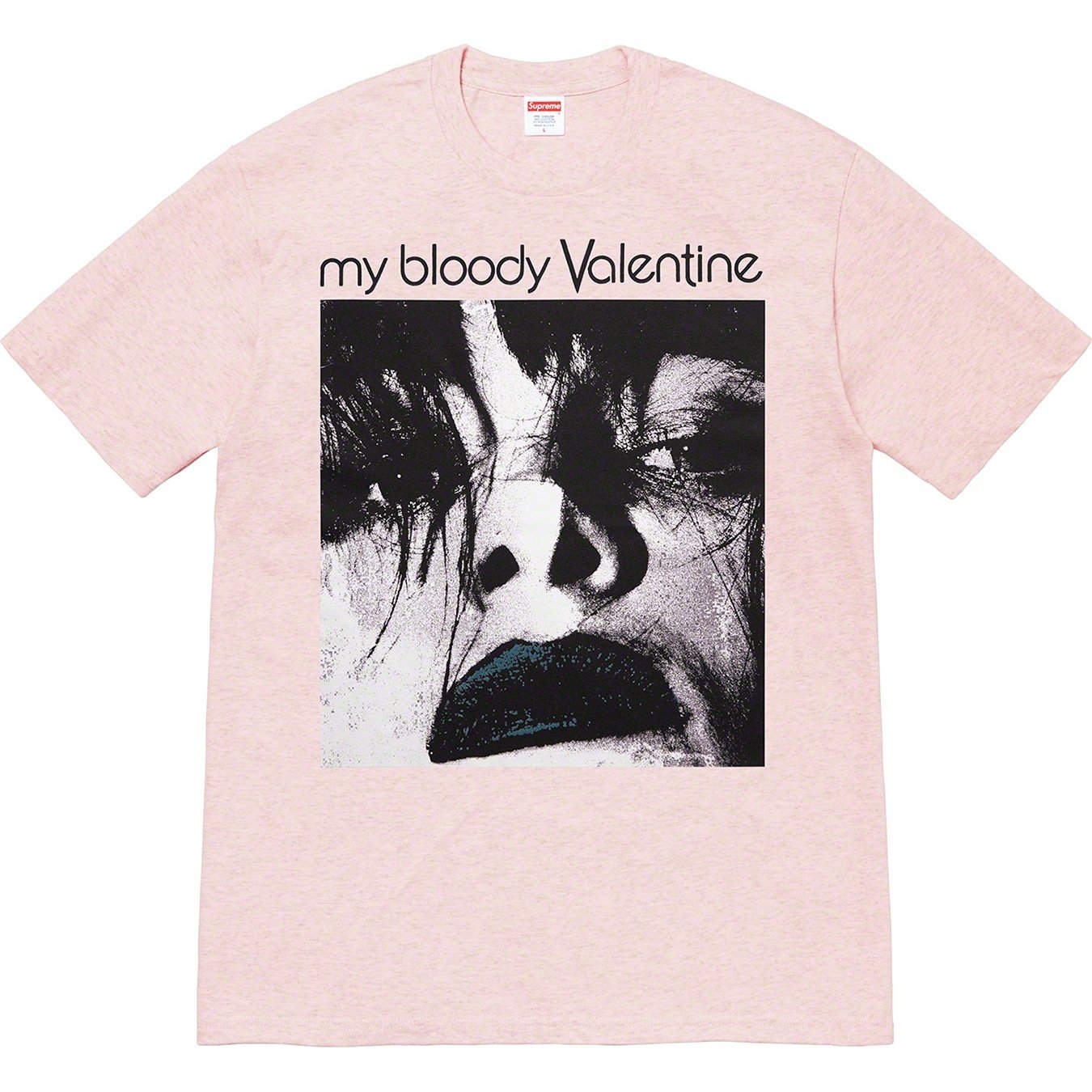 Supreme My Bloody Valentine Supreme Feed Me With Your Kiss Tee (SS20) - Heather Pink - $48