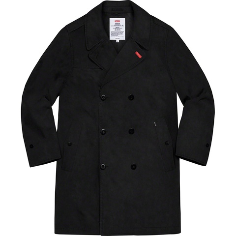 Supreme Military Trench Coat - Black