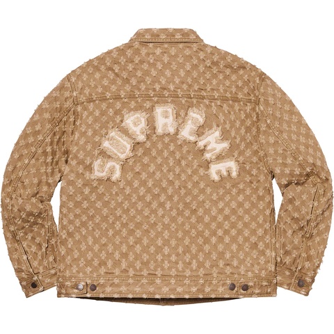 Hole Punch Denim Trucker Jacket - SupremeCommunity Hole Punch Denim Trucker Jacket - SupremeCommunity