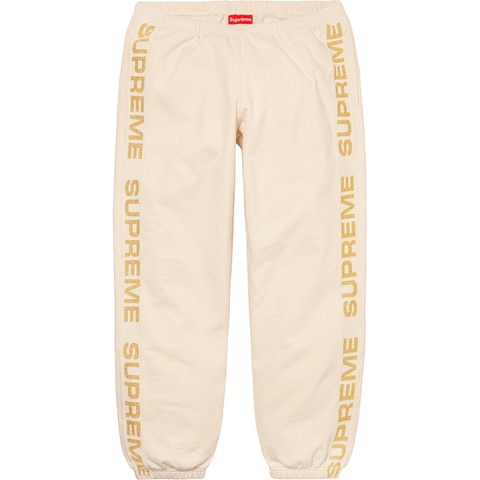 Supreme Metallic Rib Sweatpant - Natural