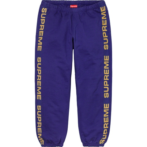 Supreme Metallic Rib Sweatpant - Dark Royal