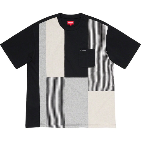 Supreme Patchwork Pocket Tee - Black