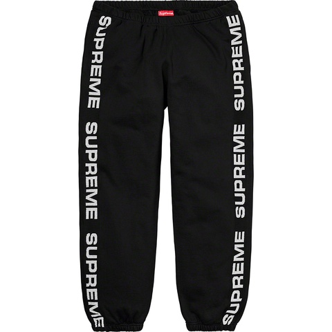 Supreme Metallic Rib Sweatpant - Black