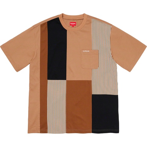 Supreme Patchwork Pocket Tee - Light Brown