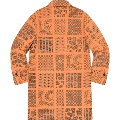 Supreme Military Trench Coat - Peach Paisley