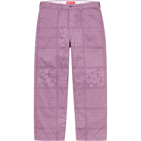 Paisley Grid Chino Pant - spring/summer 2020 - Supreme Paisley Grid Chino Pant - spring/summer 2020 - Supreme