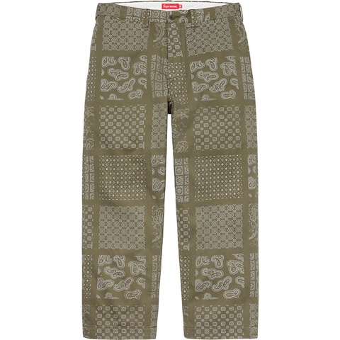 Paisley Grid Chino Pant - spring/summer 2020 - Supreme