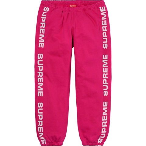 Supreme Metallic Rib Sweatpant - Fuchsia