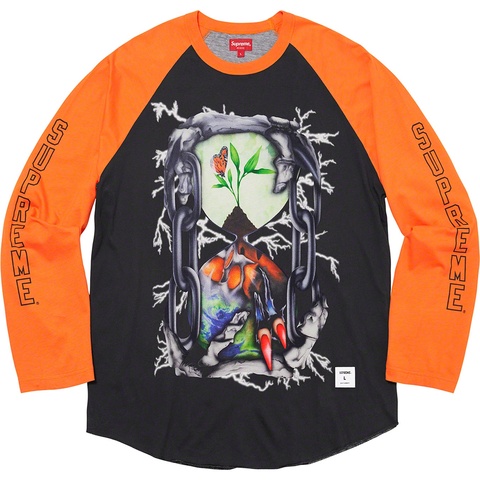 Supreme Hourglass Raglan L/S Top - Orange