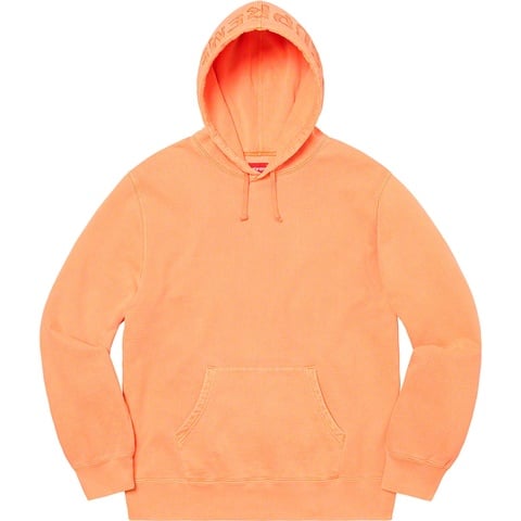 Supreme Overdyed Hooded Sweatshirt - Bright Peach