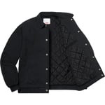 Supreme Twill Varsity Jacket (SS20) - Black
