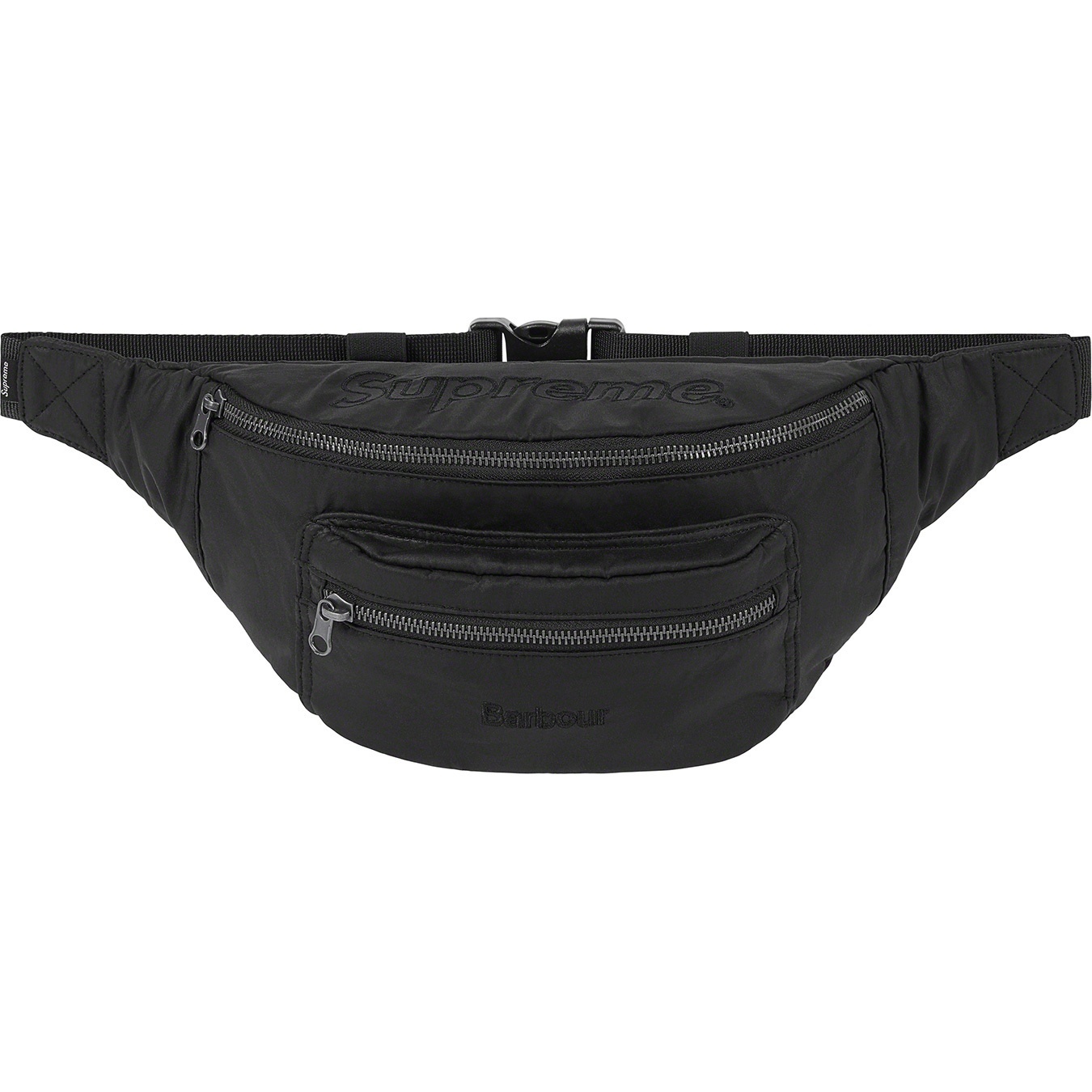 Supreme Supreme Barbour Waxed Cotton Waist Bag (SS20) - Black - $98