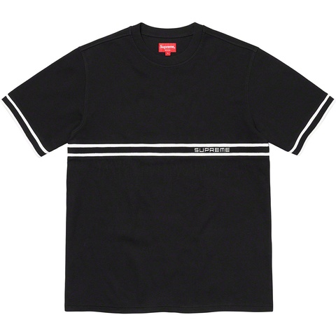 Supreme Knit Stripe S/S Top - Black