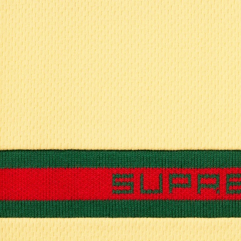 Supreme Knit Stripe S/S Top - Light Yellow