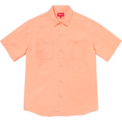 Supreme Silk S/S Work Shirt - Peach