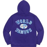 Supreme World Famous Zip Up Hooded Sweatshirt (SS20) - Dark Royal