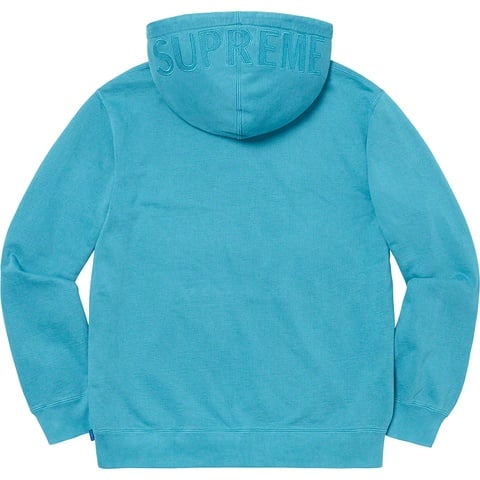 Supreme Overdyed Hooded Sweatshirt - Bright Blue