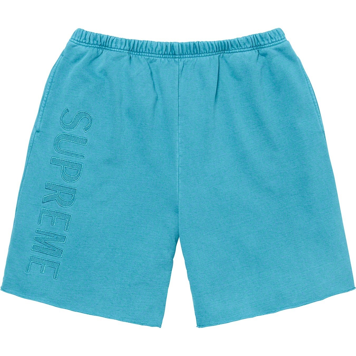 Supreme Overdyed Sweatshort (SS20) - Bright Blue - $118