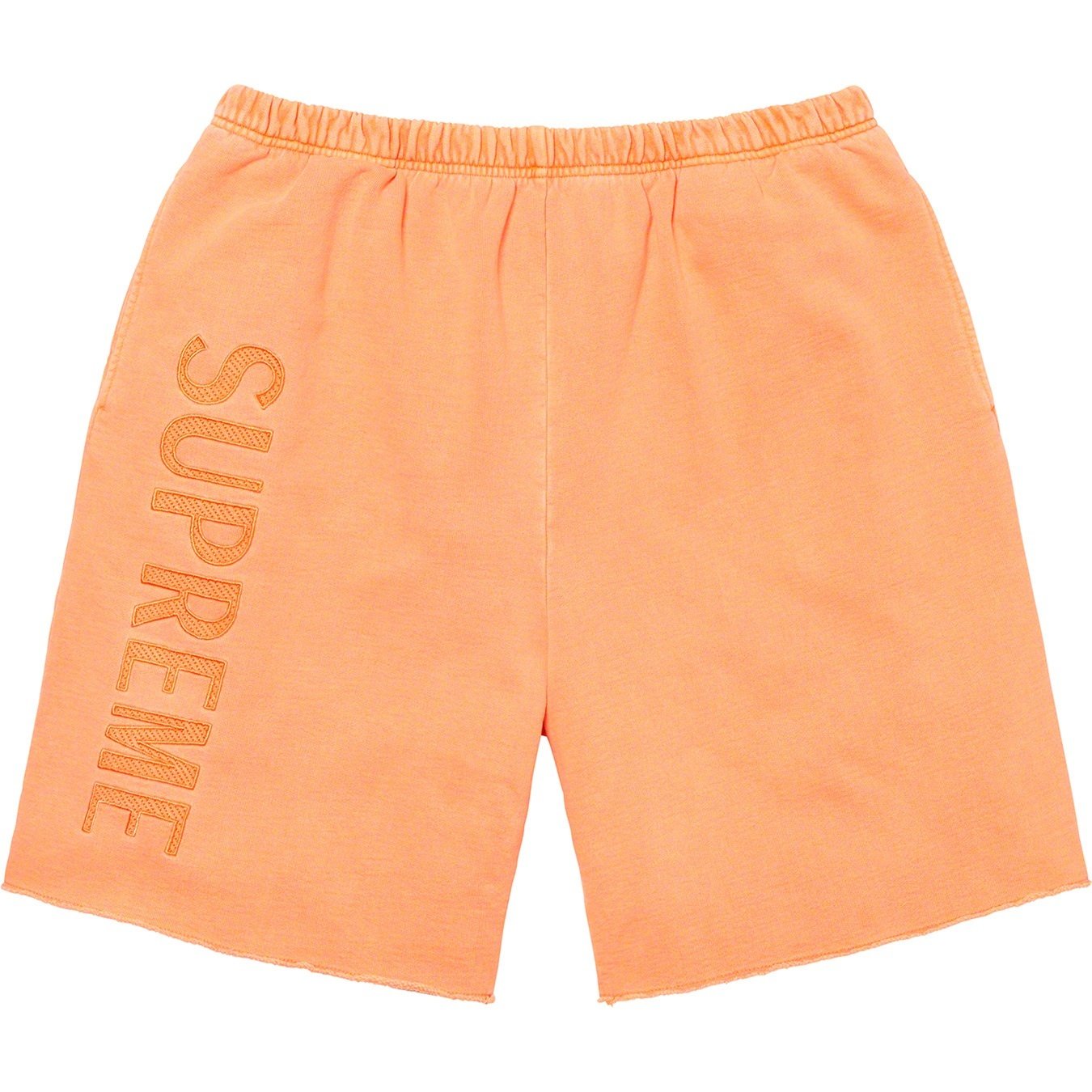 Supreme Overdyed Sweatshort (SS20) - Bright Peach - $118