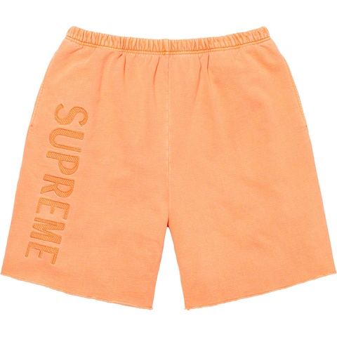 Supreme Overdyed Sweatshort - Bright Peach