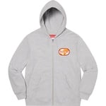 Supreme World Famous Zip Up Hooded Sweatshirt (SS20) - Heather Grey