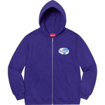 Supreme World Famous Zip Up Hooded Sweatshirt (SS20) - Dark Royal