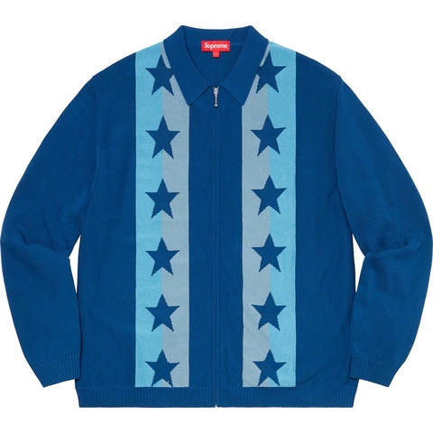 Stars Zip Up Sweater Polo - spring/summer 2020 - Supreme