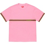 Supreme Knit Stripe S S Top (SS20) - Pink