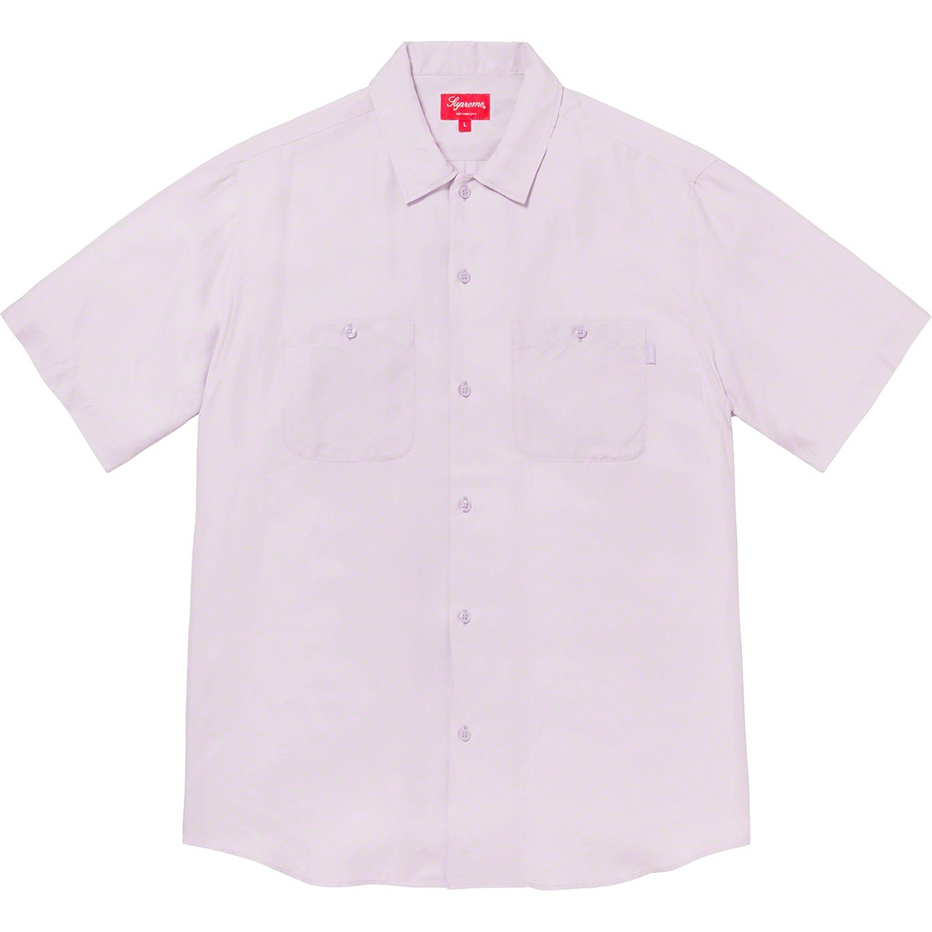 Supreme Silk S S Work Shirt (SS20) - Light Purple - $158