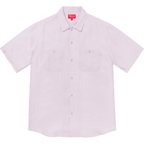 Supreme Silk S/S Work Shirt - Light Purple