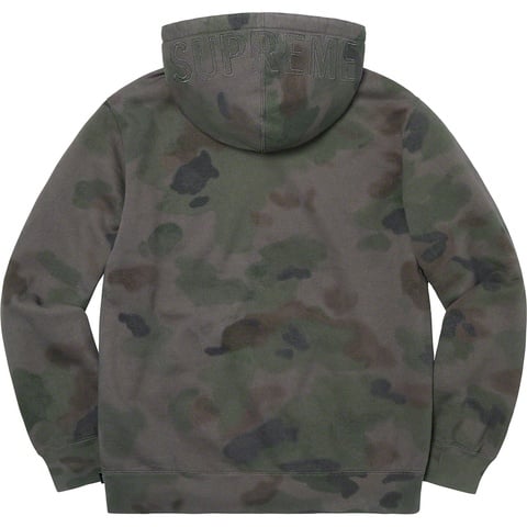 Supreme Overdyed Hooded Sweatshirt - Black Painted Camo