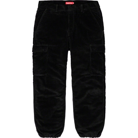 Supreme Wide Wale Corduroy Cargo Pant - Black