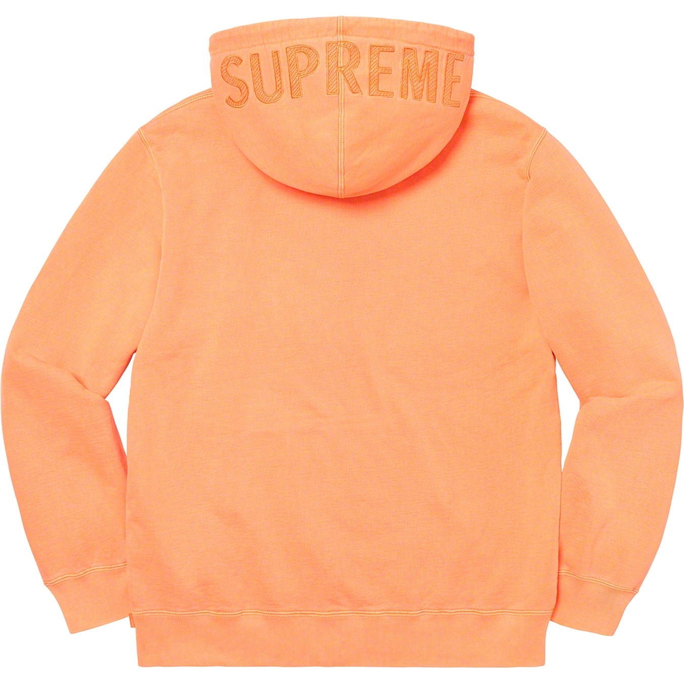 Supreme Overdyed Hooded Sweatshirt (SS20) - Bright Peach - $148