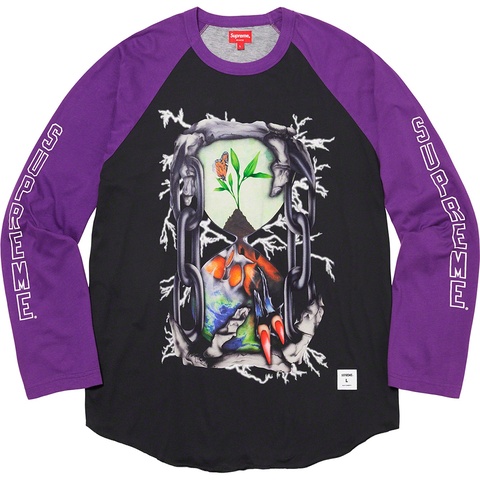 Supreme Hourglass Raglan L/S Top - Purple