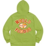 Supreme World Famous Zip Up Hooded Sweatshirt (SS20) - Lime