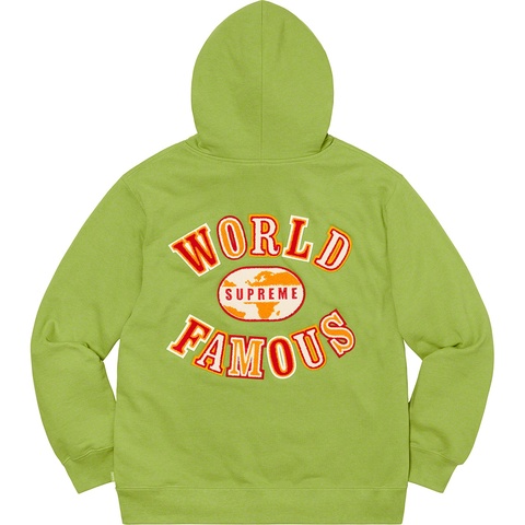 World Famous Zip Up Hooded Sweatshirt - Supreme