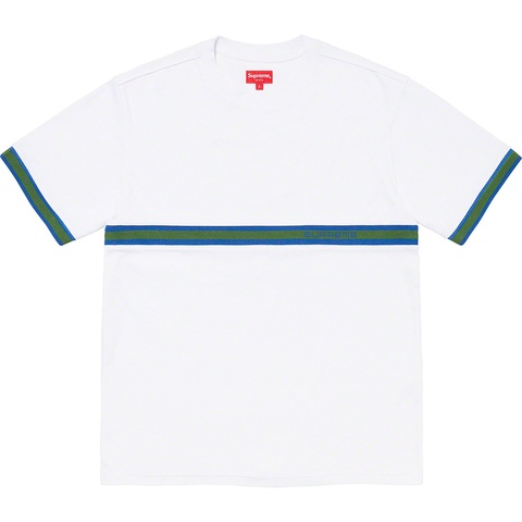 Supreme Knit Stripe S/S Top - White