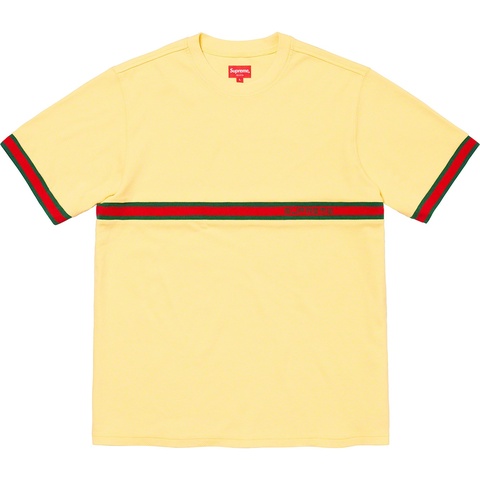 Supreme Knit Stripe S/S Top - Light Yellow