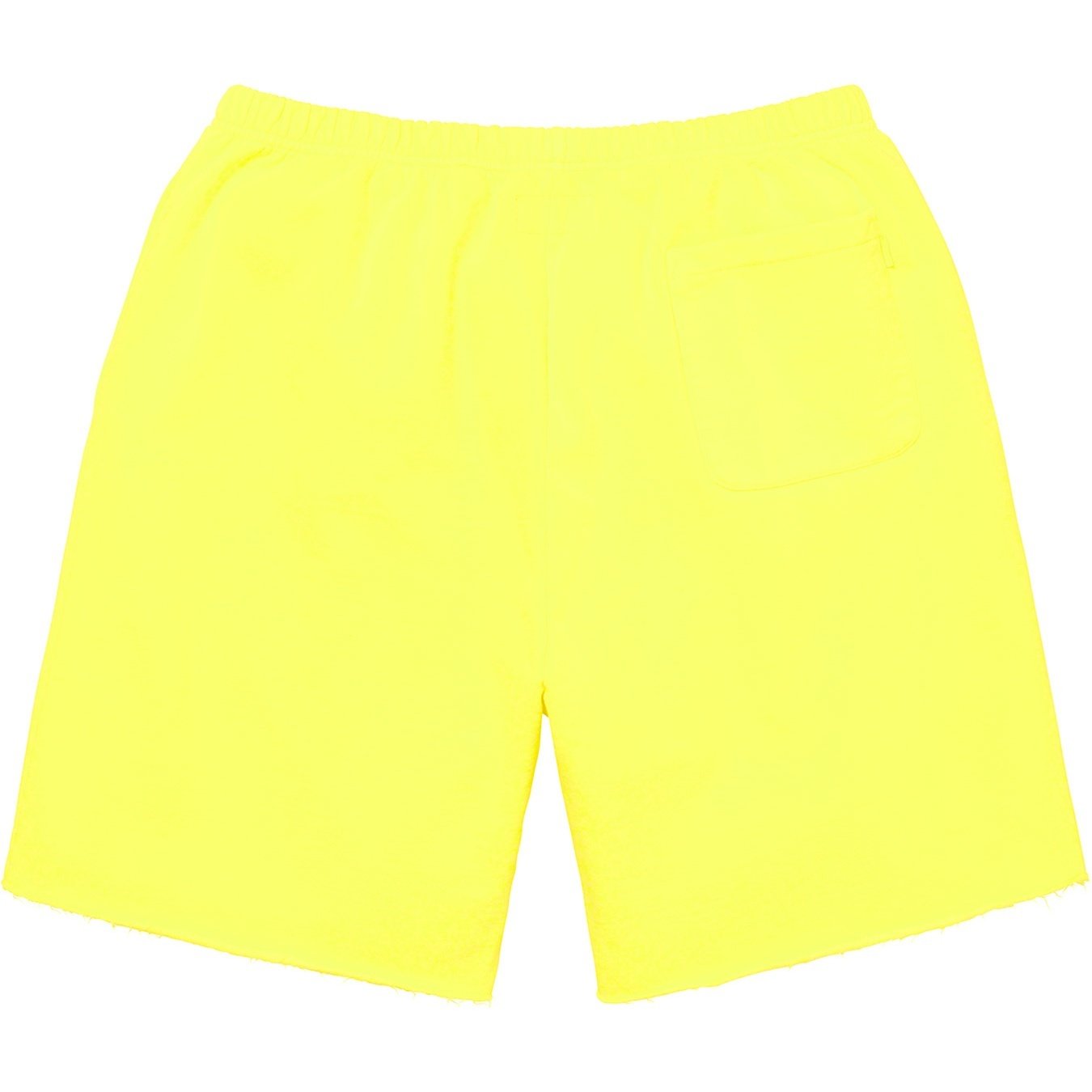 Supreme Overdyed Sweatshort (SS20) - Bright Yellow - $118