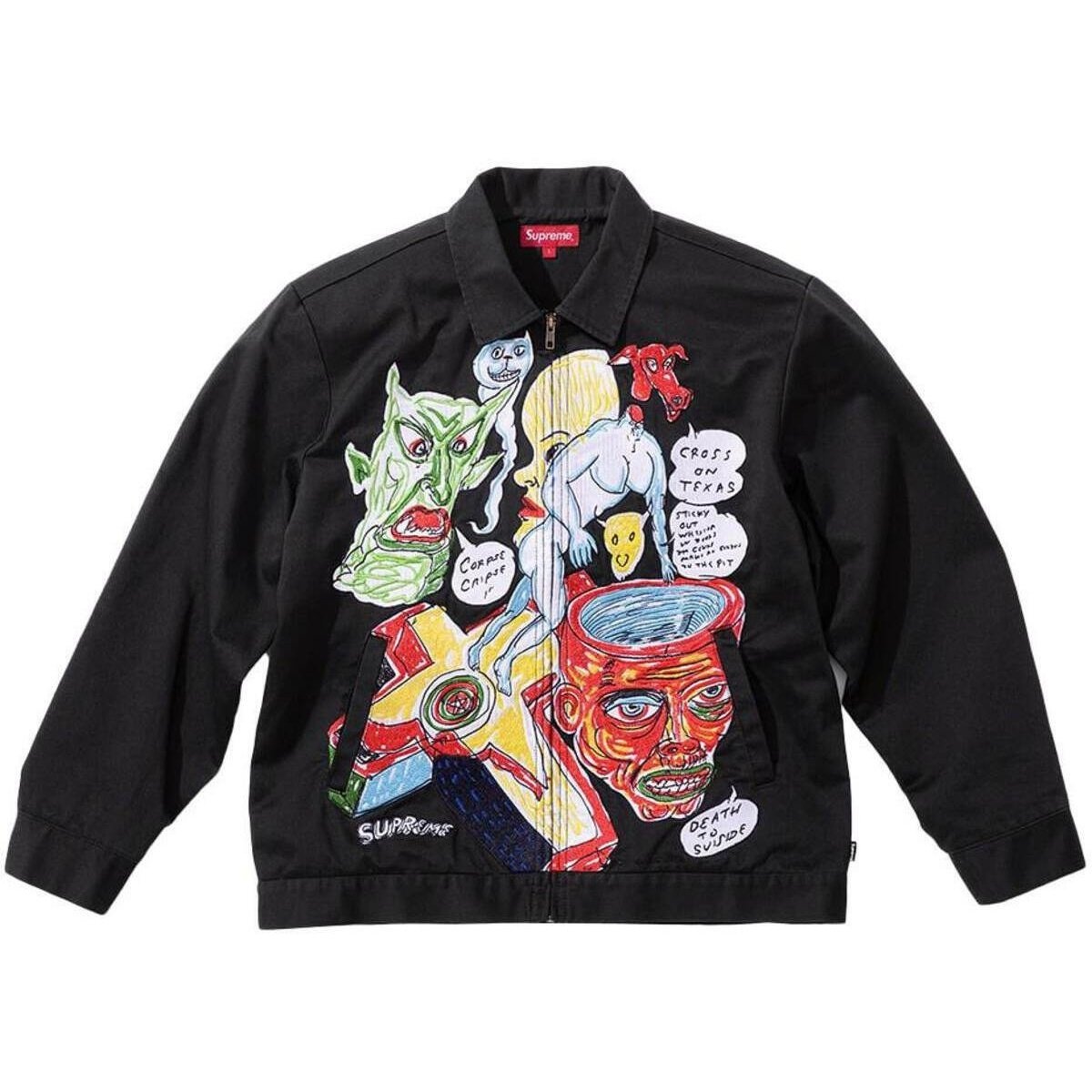 Supreme Daniel Johnston Jacket ジャケット Supreme Daniel Johnston Embroidered Work Jacket (SS20) - $238