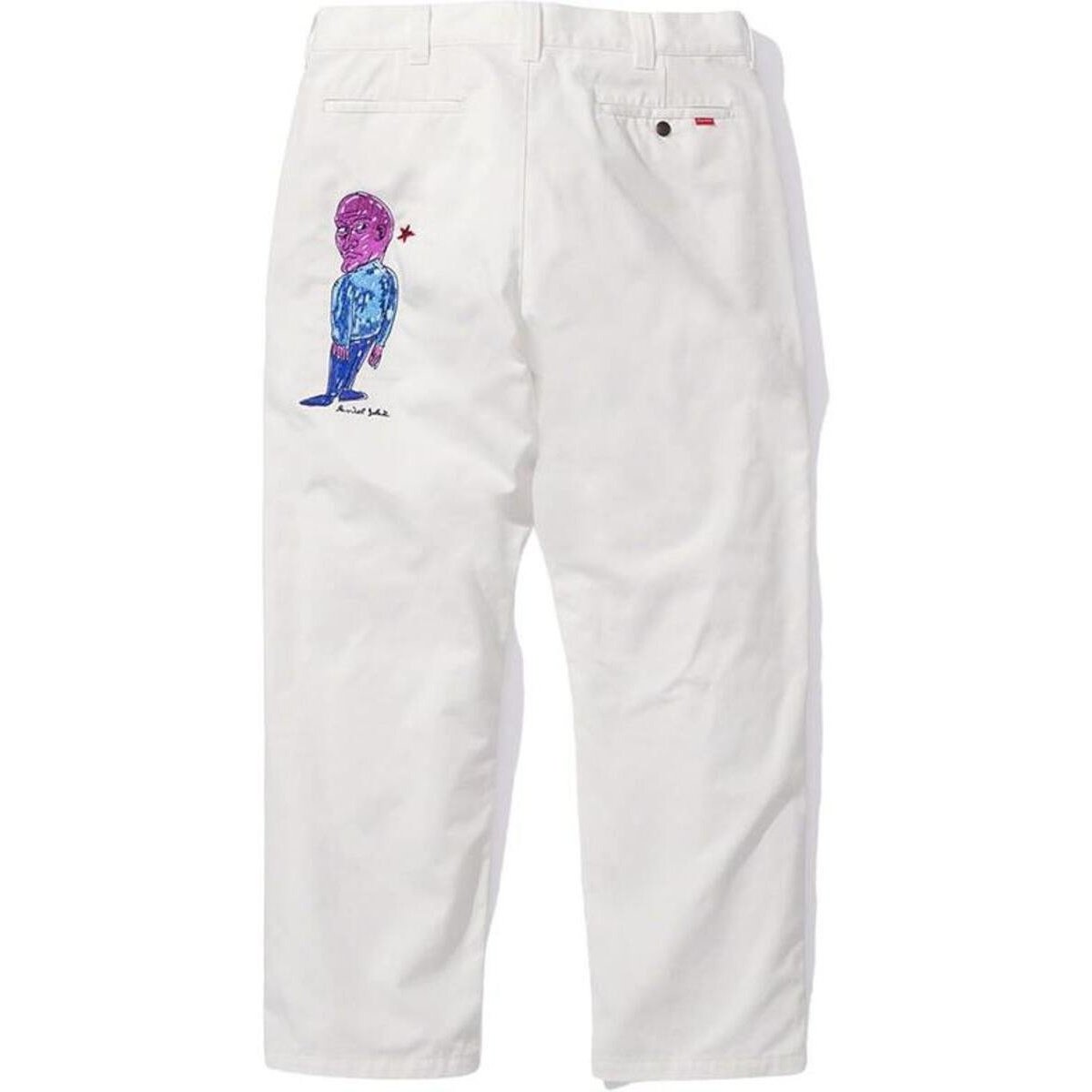 Supreme Daniel Johnston Embroidered Work Pant (SS20) - $158