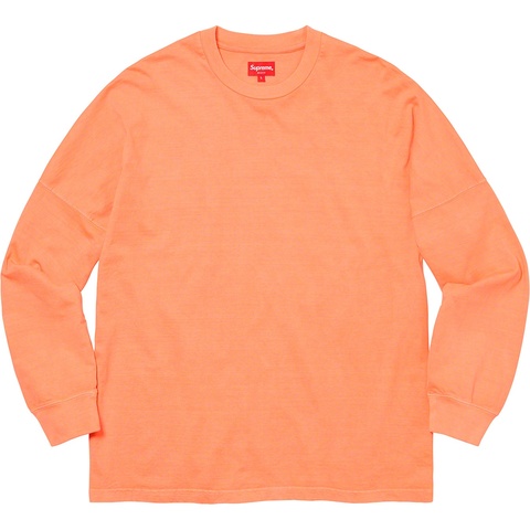 Supreme Overdyed L/S Top - Bright Peach
