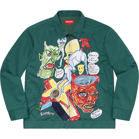 Daniel Johnston Embroidered Work Jacket - Supreme