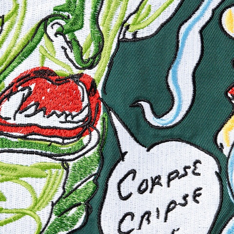 Supreme Daniel Johnston Embroidered Work Jacket - Work Green