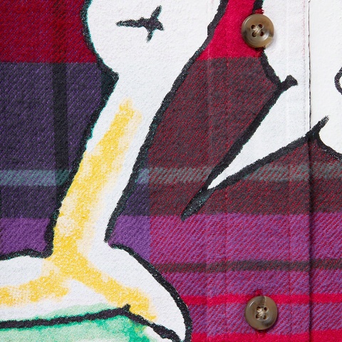 Supreme Daniel Johnston Plaid Shirt - Red
