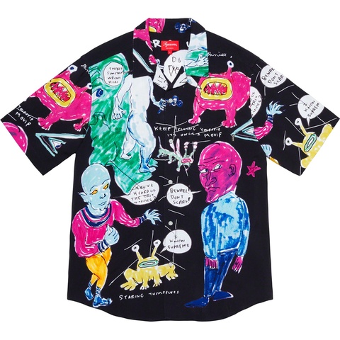 Supreme Daniel Johnston Rayon S/S Shirt - Black